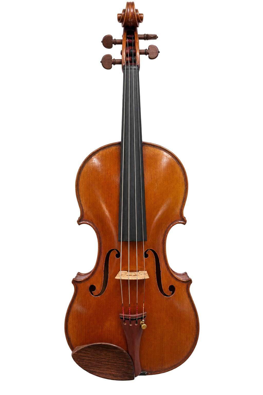 Luigi Diguni viola, Cremona 1992, full front view with amber-brown varnish